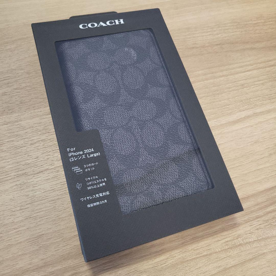 iPhone16ProMax コーチ(R)ブックタイプケース