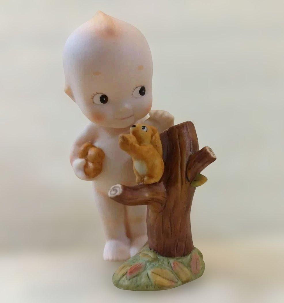 陶器 置物 ローズオニール　キユーピー　ビスクドール　3点セット