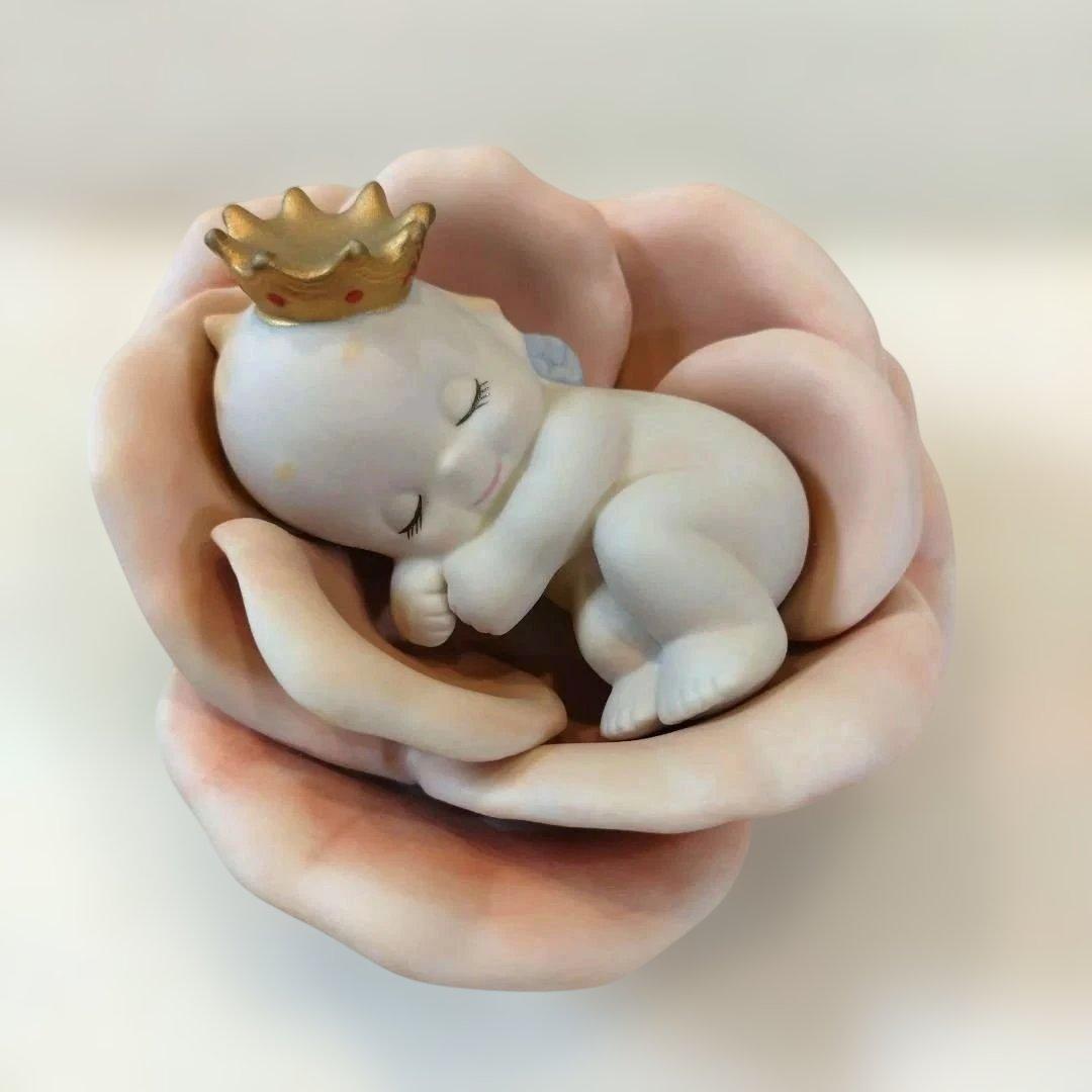 陶器 置物 ローズオニール　キユーピー　ビスクドール　3点セット