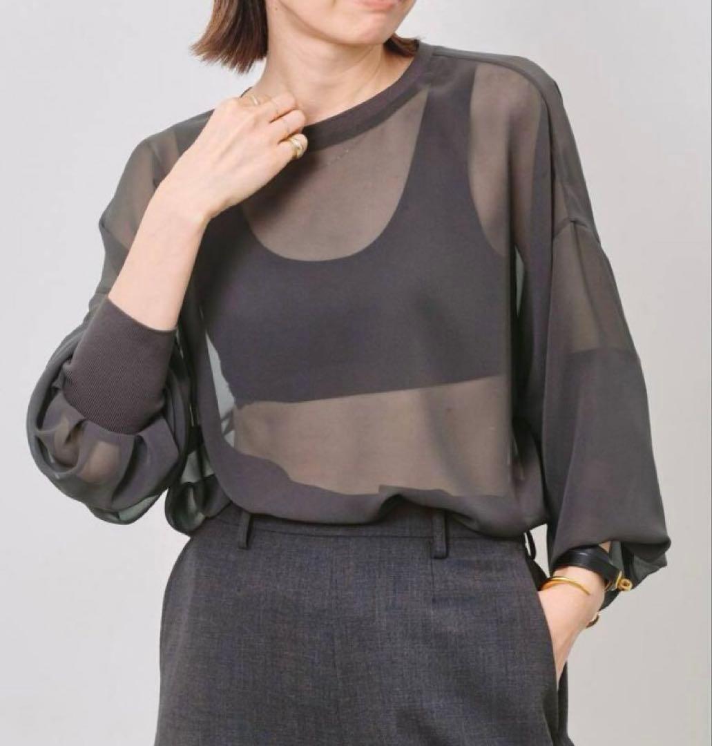 ⭐︎新品⭐︎L'Appartement Sheer Blouse グレー