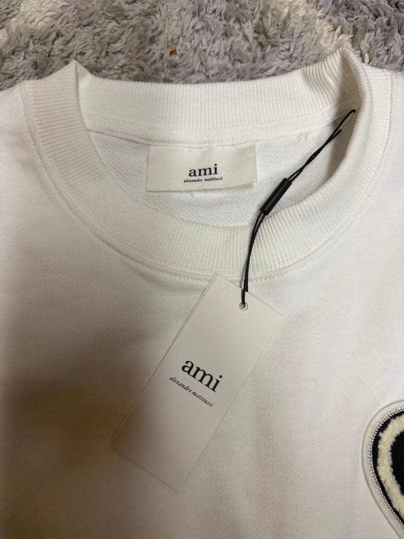 ami ホワイト スウェット トレーナー