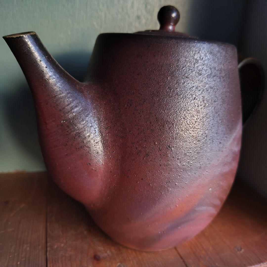 備前焼　急須　後楽窯　堀川南山　ティーポット　茶道具　茶器　岡山伝統工芸品　珈琲