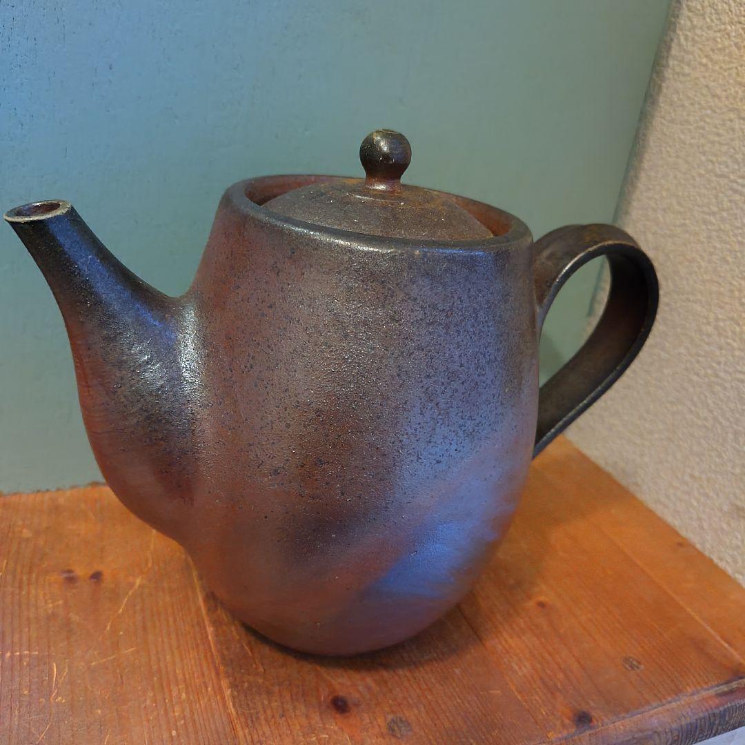 備前焼　急須　後楽窯　堀川南山　ティーポット　茶道具　茶器　岡山伝統工芸品　珈琲