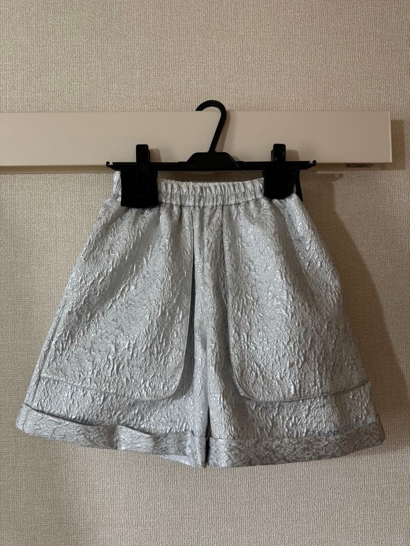 LINKABLE ジャガードショートパンツ 【シルバーS】