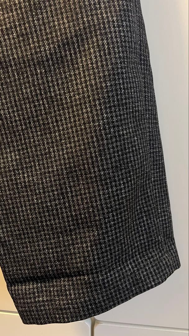 STILL BY HAND ポリエステルツイードチェックパンツ　サイズ46 美品