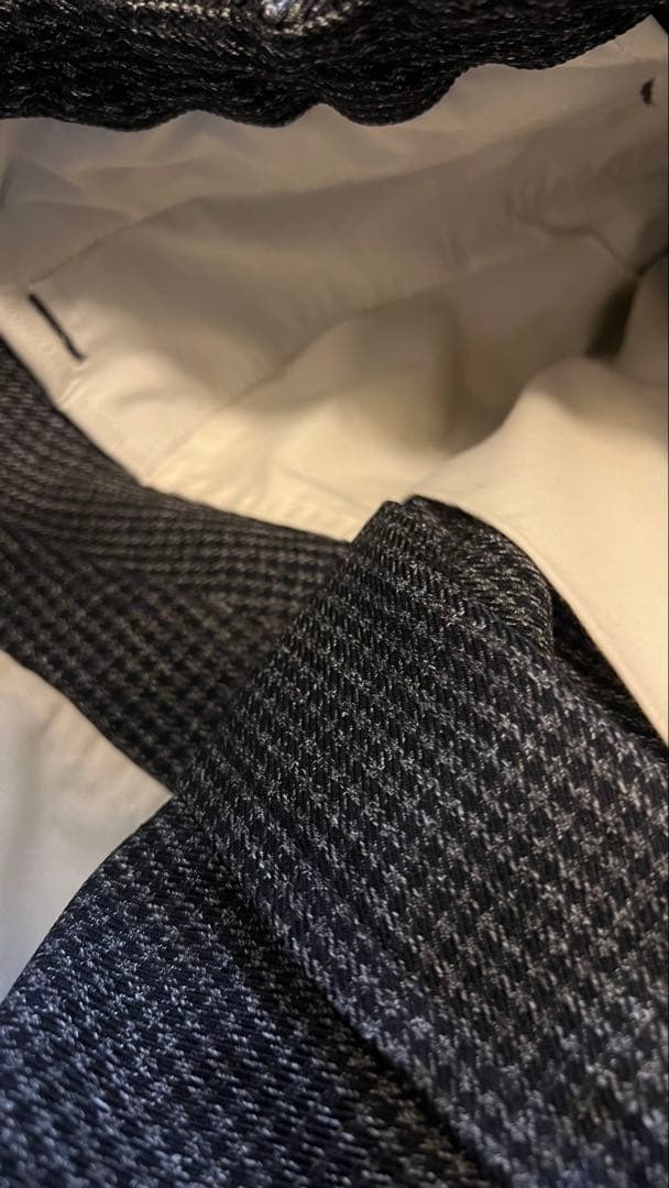 STILL BY HAND ポリエステルツイードチェックパンツ　サイズ46 美品