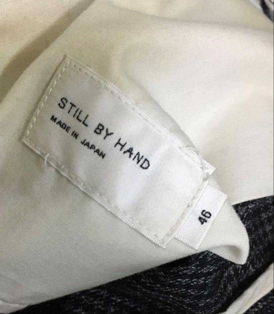 STILL BY HAND ポリエステルツイードチェックパンツ　サイズ46 美品