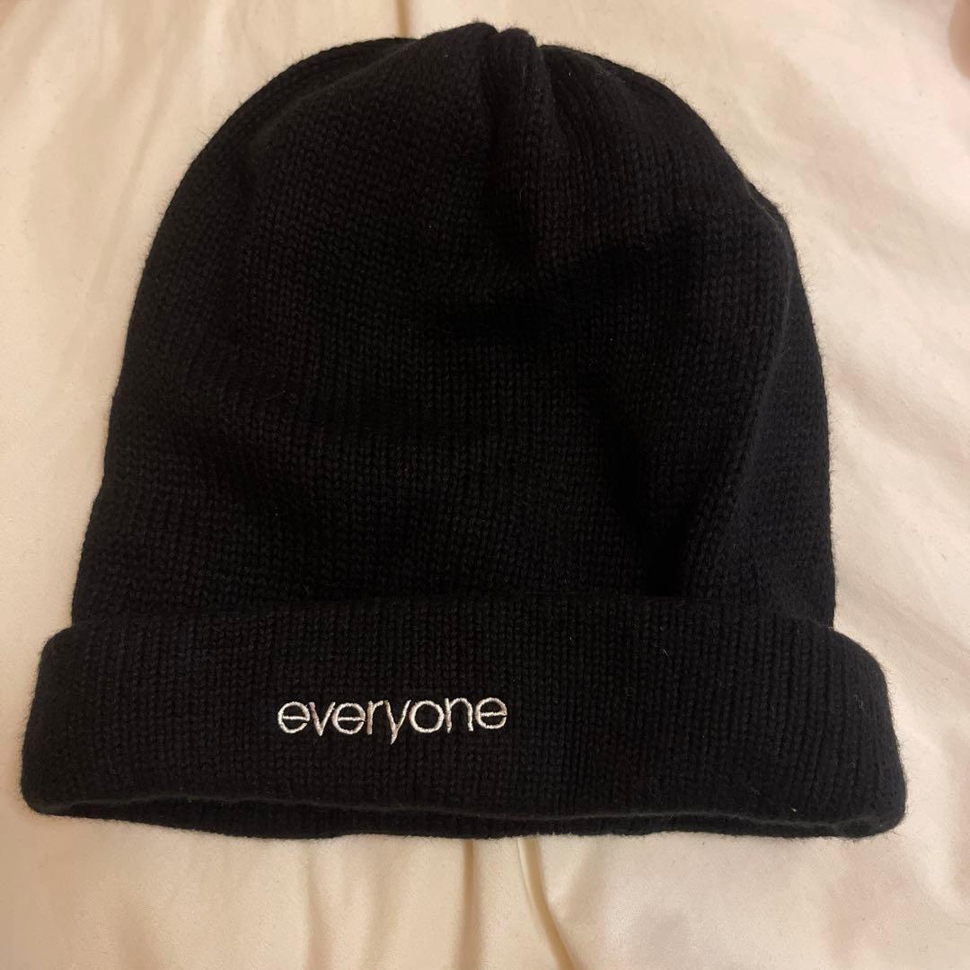 everyone ニット帽 COMESANDGOES ブラック
