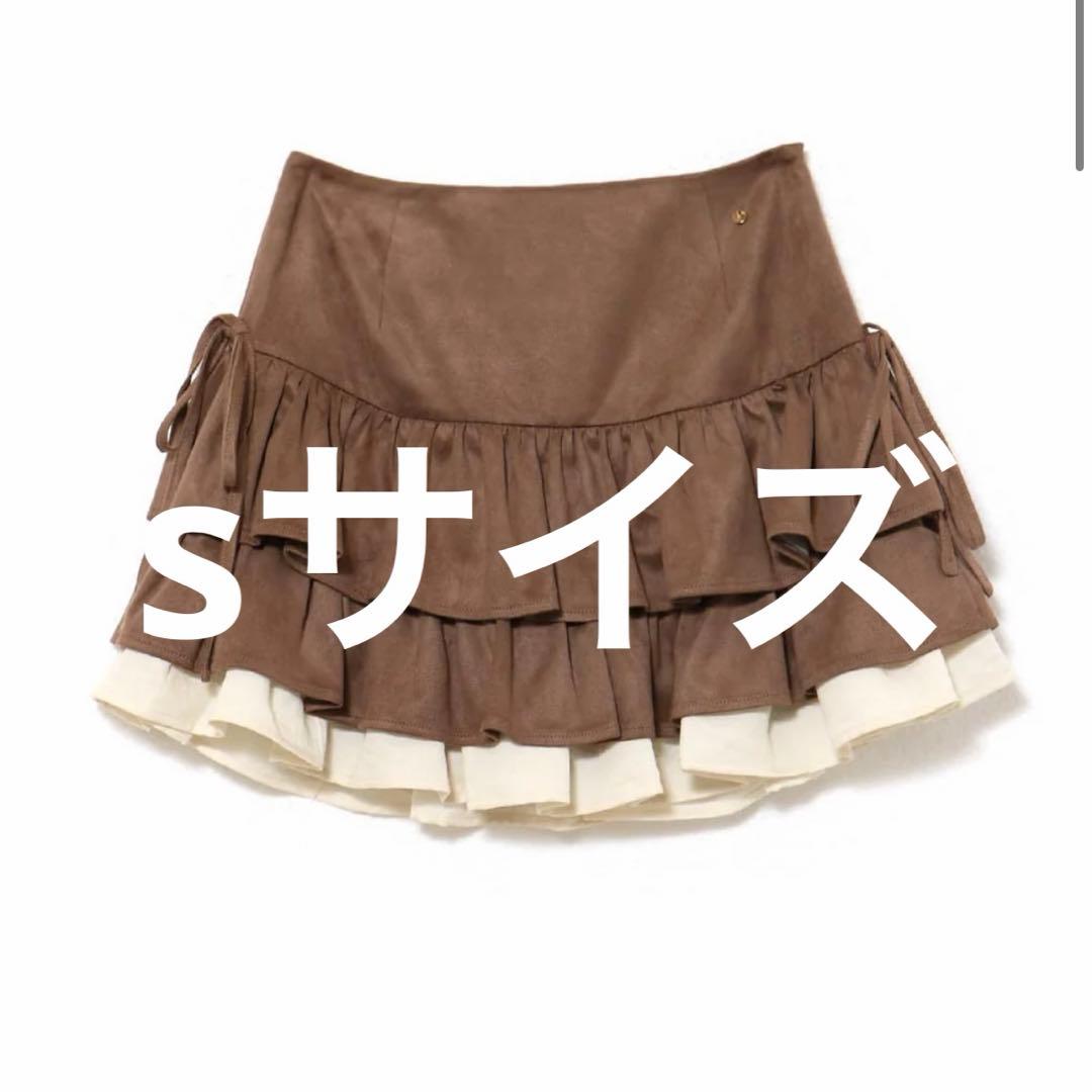 スカート S ANDMARY MEL GATHER SKIRT BROWN