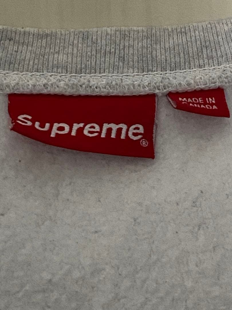 Ｌサイズ Supreme Box Logo Crewneck アッシュグレー