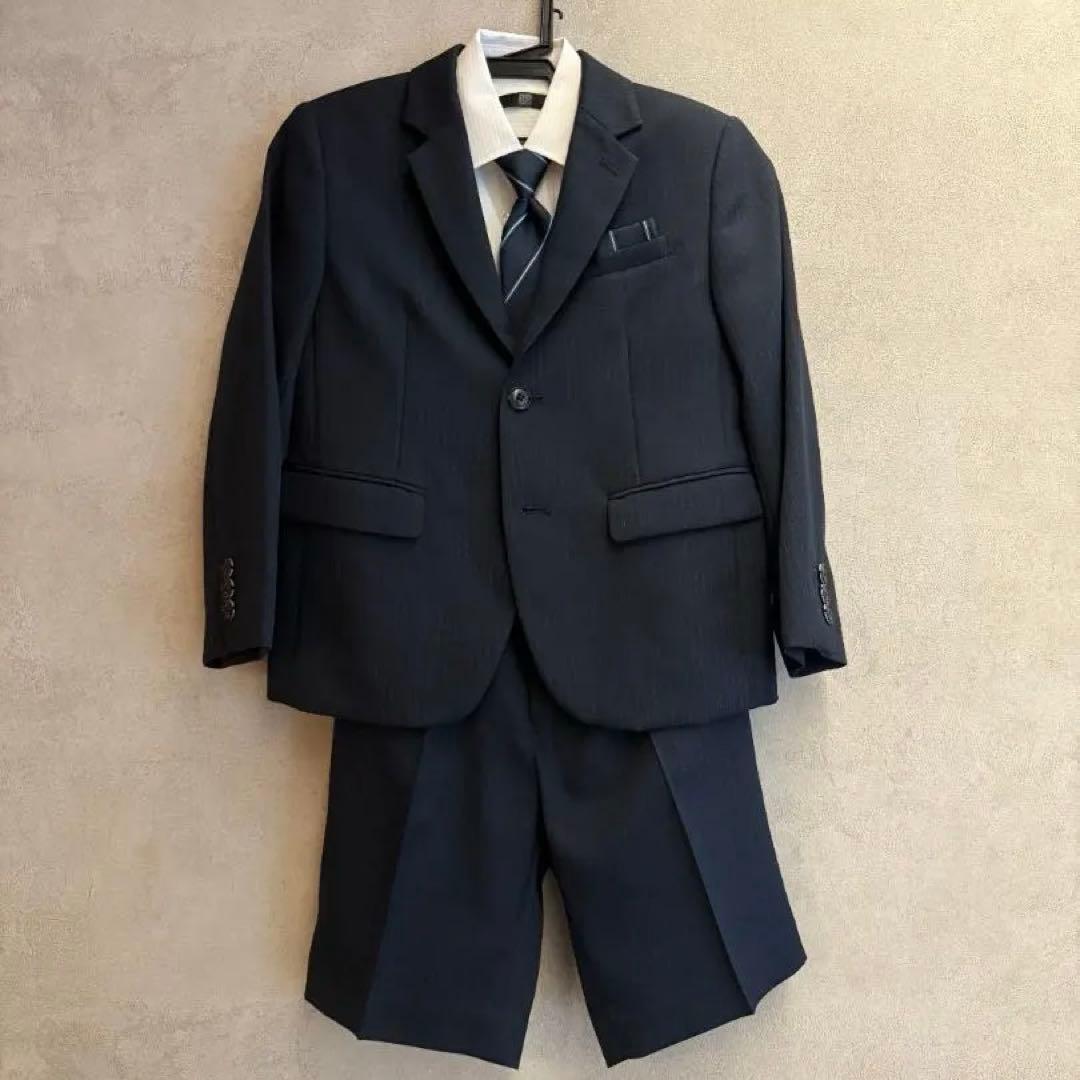 美品　ビームスデザイン　フォーマルスーツ　セットアップ　ネイビー　クリーニング済