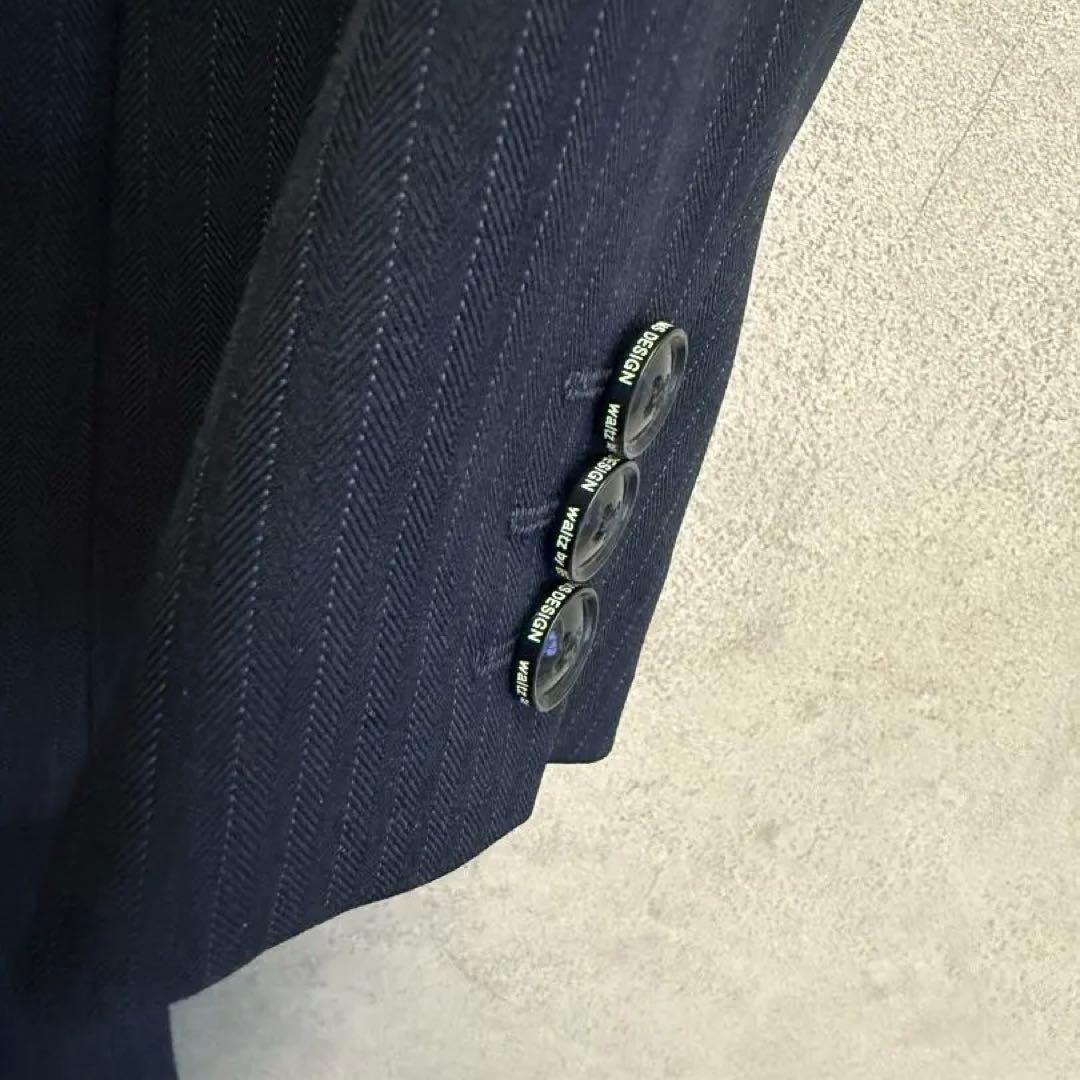 美品　ビームスデザイン　フォーマルスーツ　セットアップ　ネイビー　クリーニング済