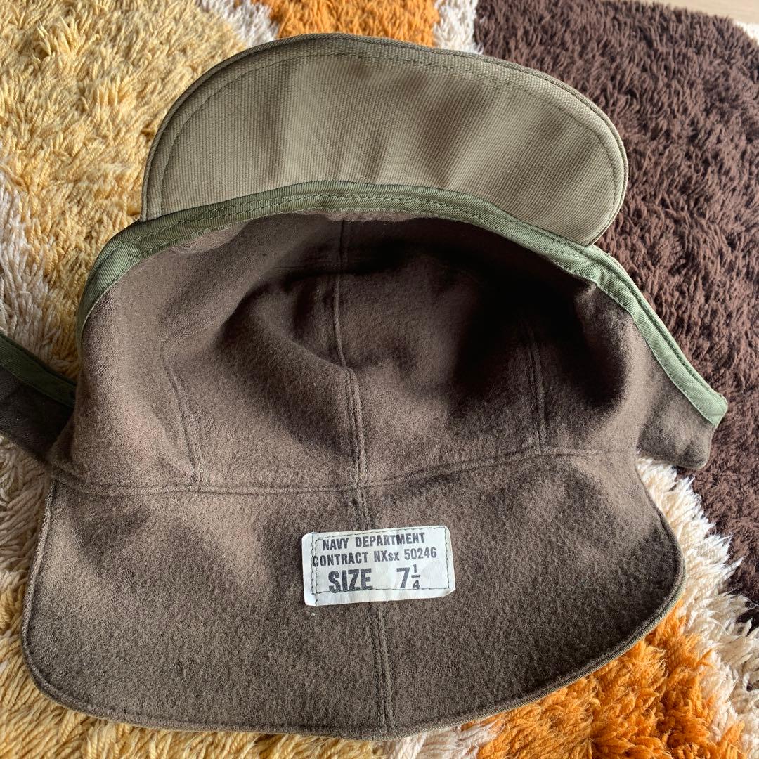 40s ビンテージ　NAVY デッキキャップ　大戦WW2 米軍