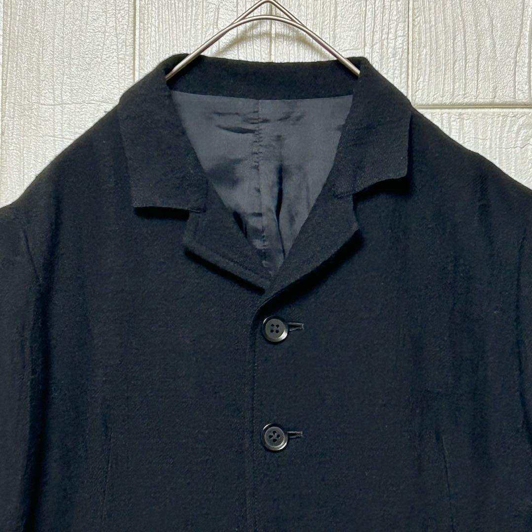 Yohji Yamamoto Y's キュプラ混 ウールジャケット ブラック