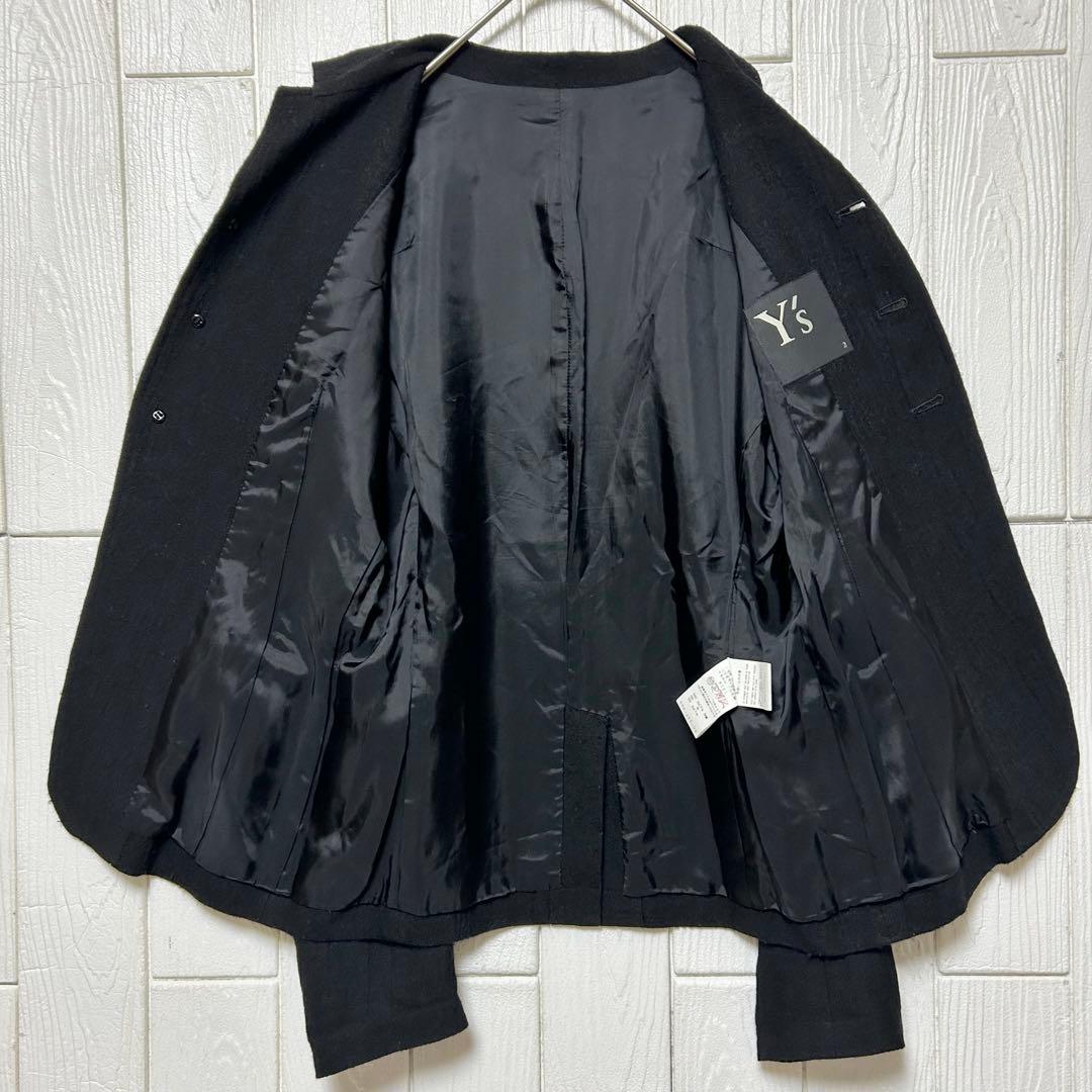 Yohji Yamamoto Y's キュプラ混 ウールジャケット ブラック