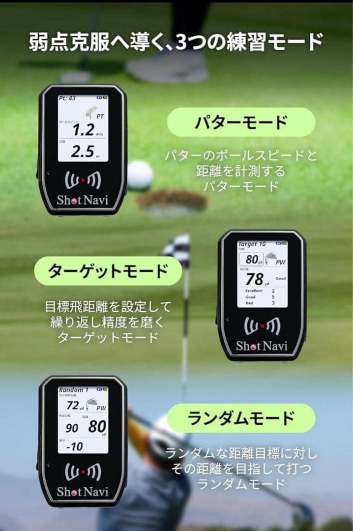 ショットナビSHOTLYZER スイングスピードモニター＋センサー 1個セット