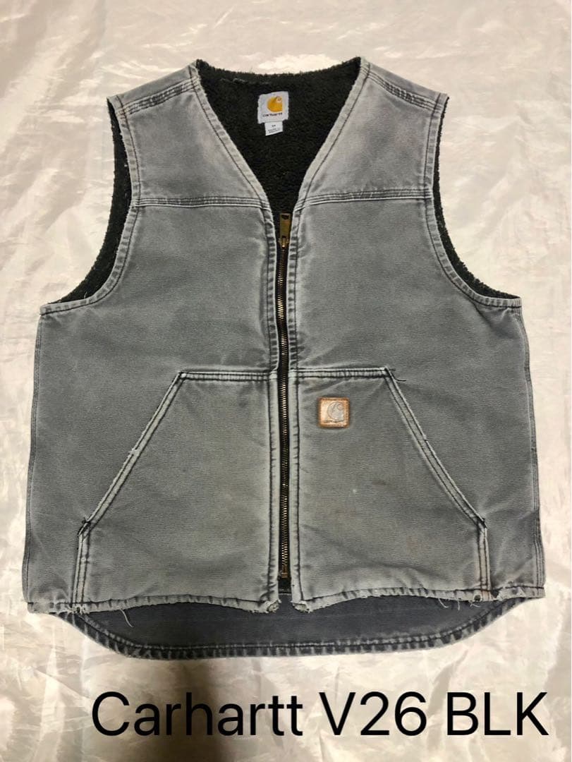 雰囲気◎ 鬼フェード Carhartt V26 BLK ダックベスト