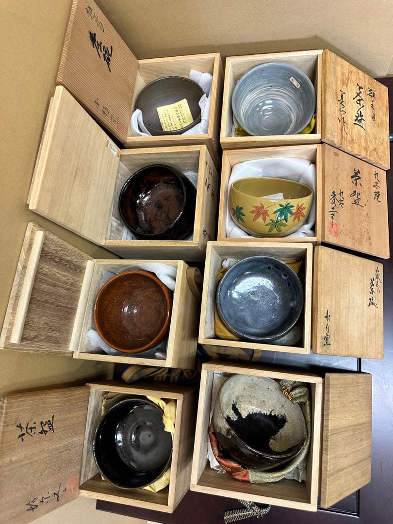 茶碗8個セット 木箱付き　　抹茶碗　まとめて　茶道具