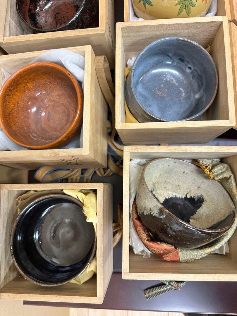 茶碗8個セット 木箱付き　　抹茶碗　まとめて　茶道具