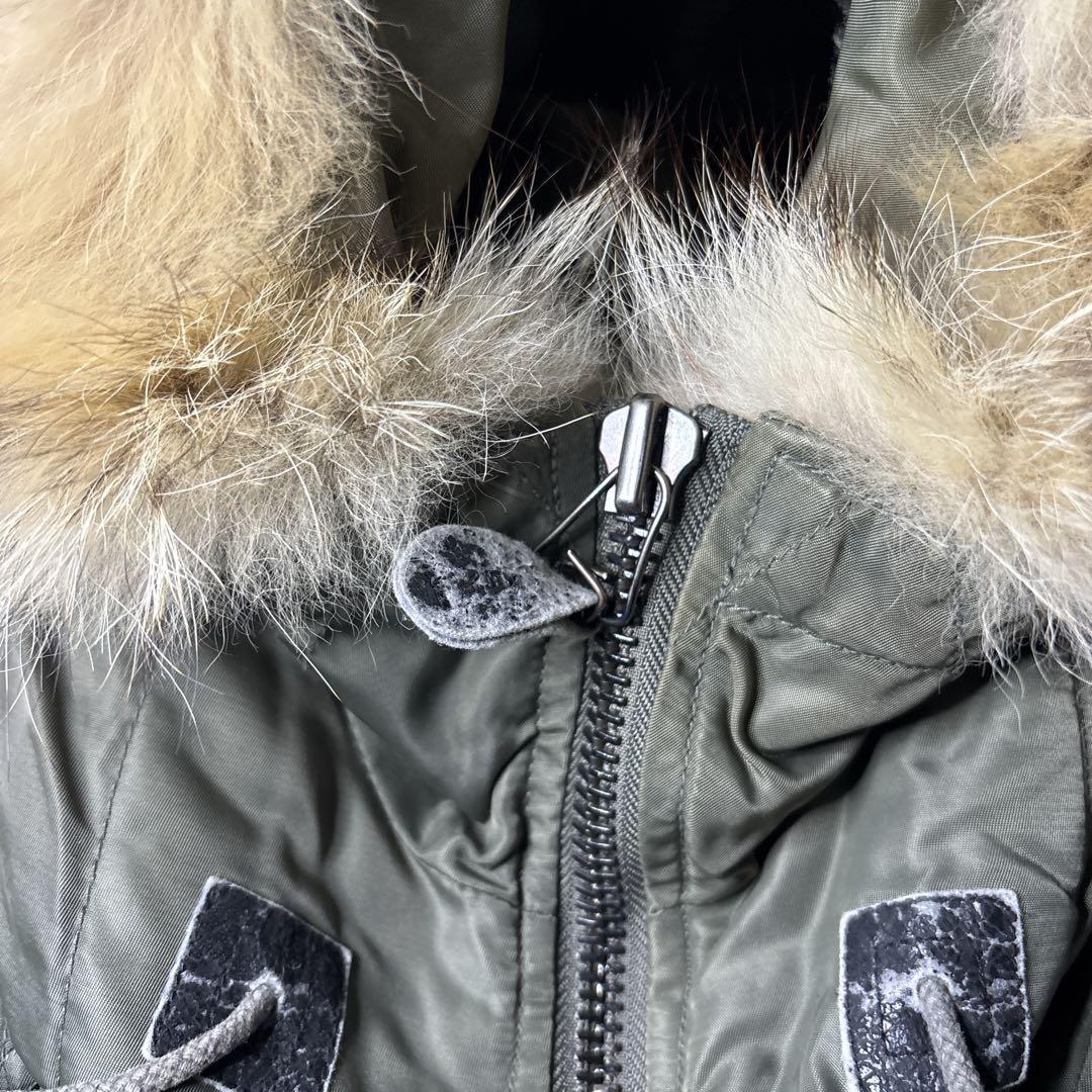 AVIREX N-3B ミリタリー　フライトジャケット　ミリタリー　ファー　古着