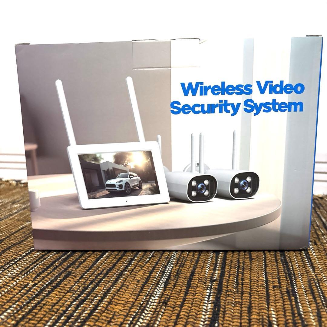 ワイヤレス 防犯カメラ タッチパネルモニター付き CAMCAMP 防犯カメラ