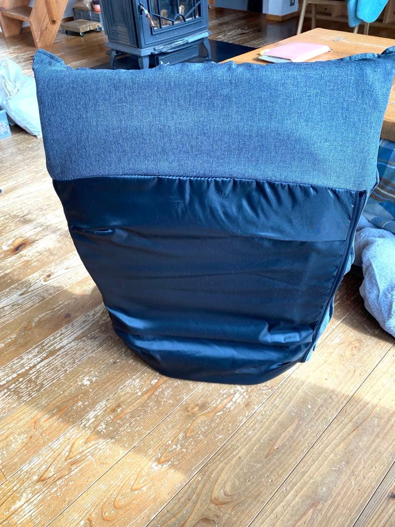 手作りジャストフィットカバー付きニトリ座椅子2脚セット