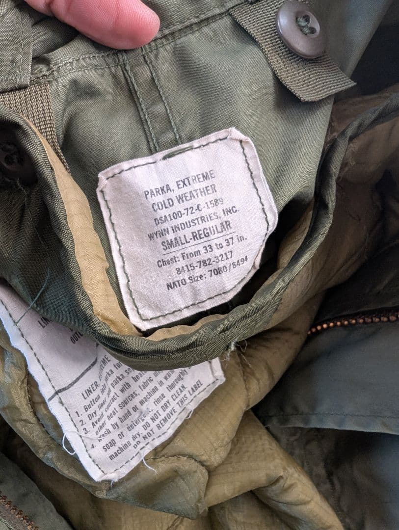 m 65 フィッシュテール　モッズコート　S