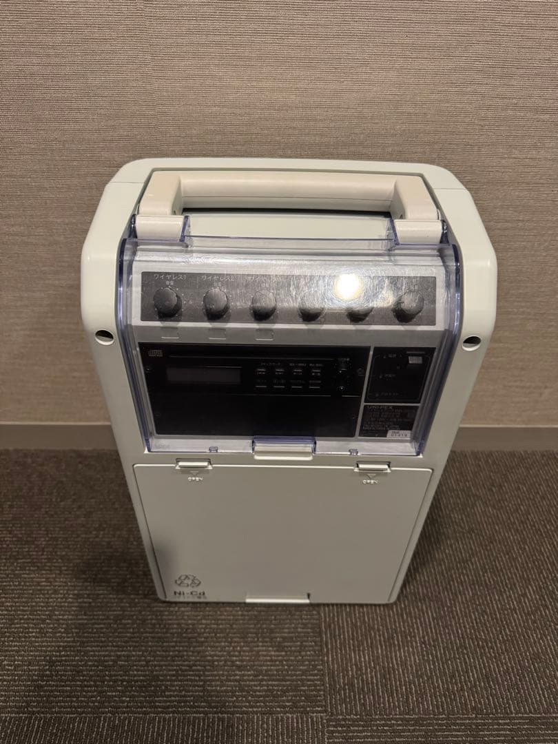 【zakk】CD再生ユニット付ユニペックス製ワイヤレスアンプ・マイクセット