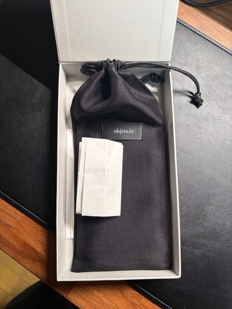 【ほぼ新品/付属品完備】objects.io iPhone Air レザーケース