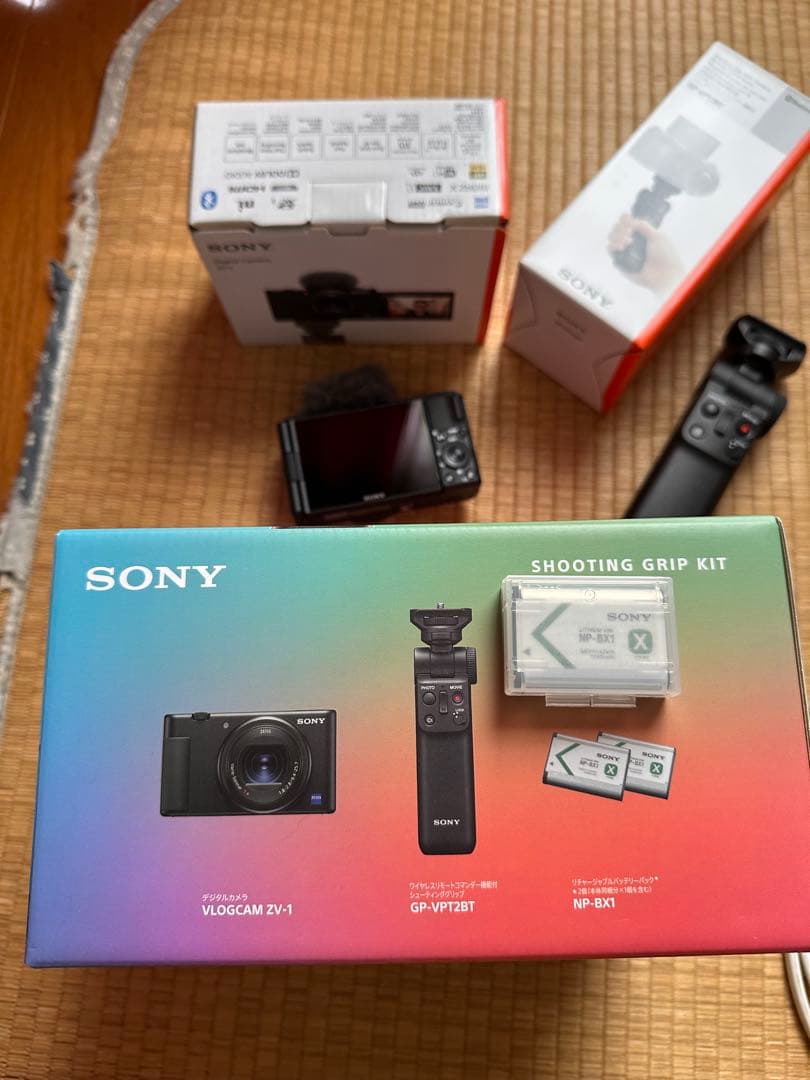 VLOGカメラ シューティンググリップキット VLOGCAMブラック ZV-1G