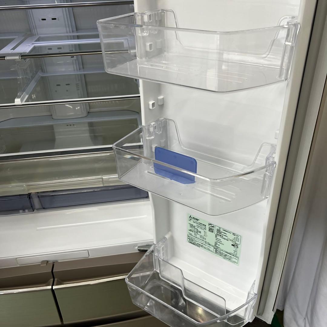 928⭕️冷蔵庫　400-500㍑　大型　三菱　フレンチ　シルバー　安い　設置無料