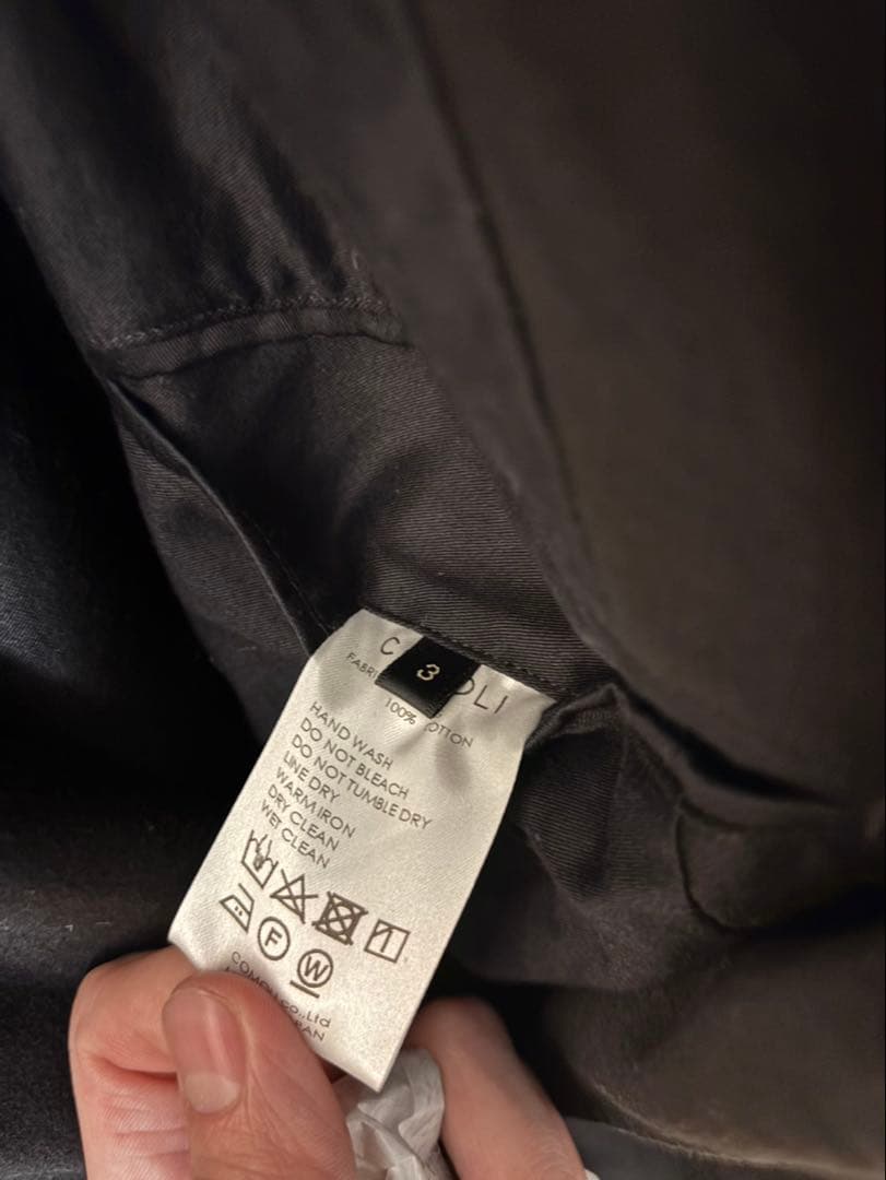 21ss コモリ　コットンサテン ハンティングジャケット　3