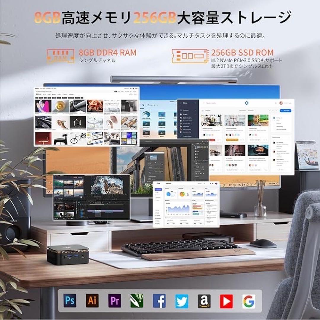 ❤️1品限り❤️ミニPC N150 Windows11 Pro 最大3.60GHz