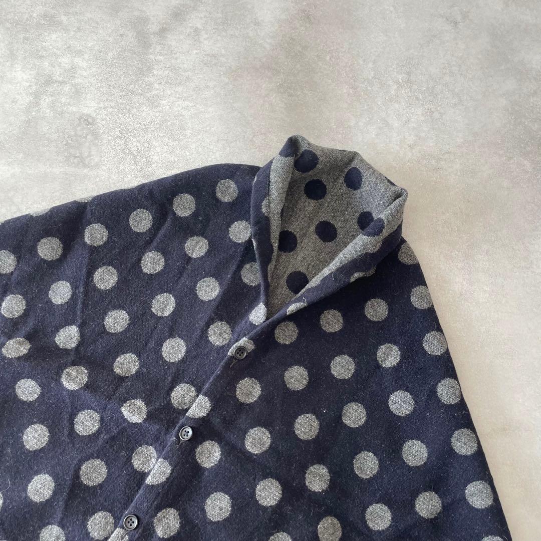 Engineered Garments ボタンショール ドット ウール