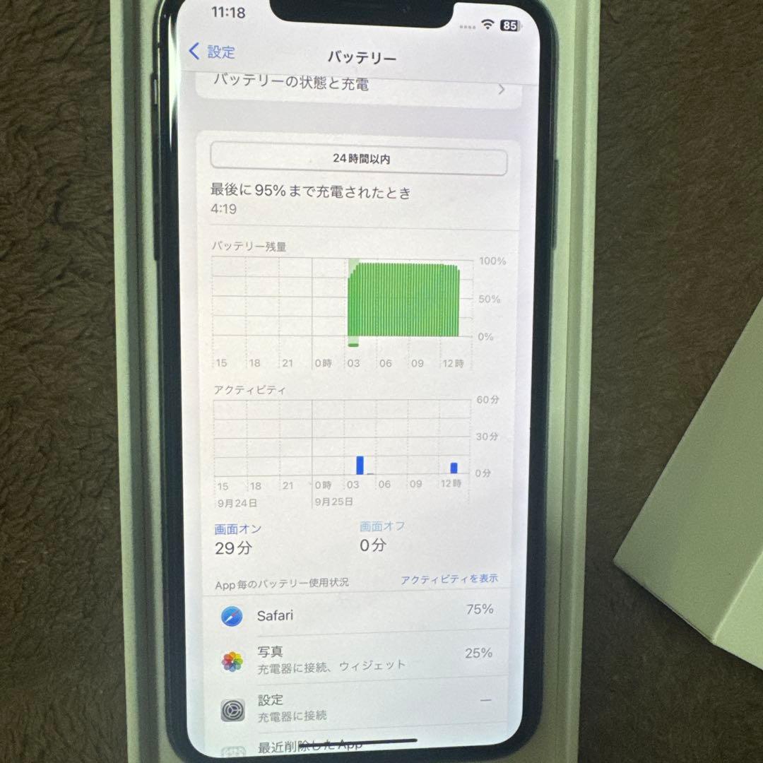 中古 SIMフリー iPONE XS MAX 箱、イヤホン付き