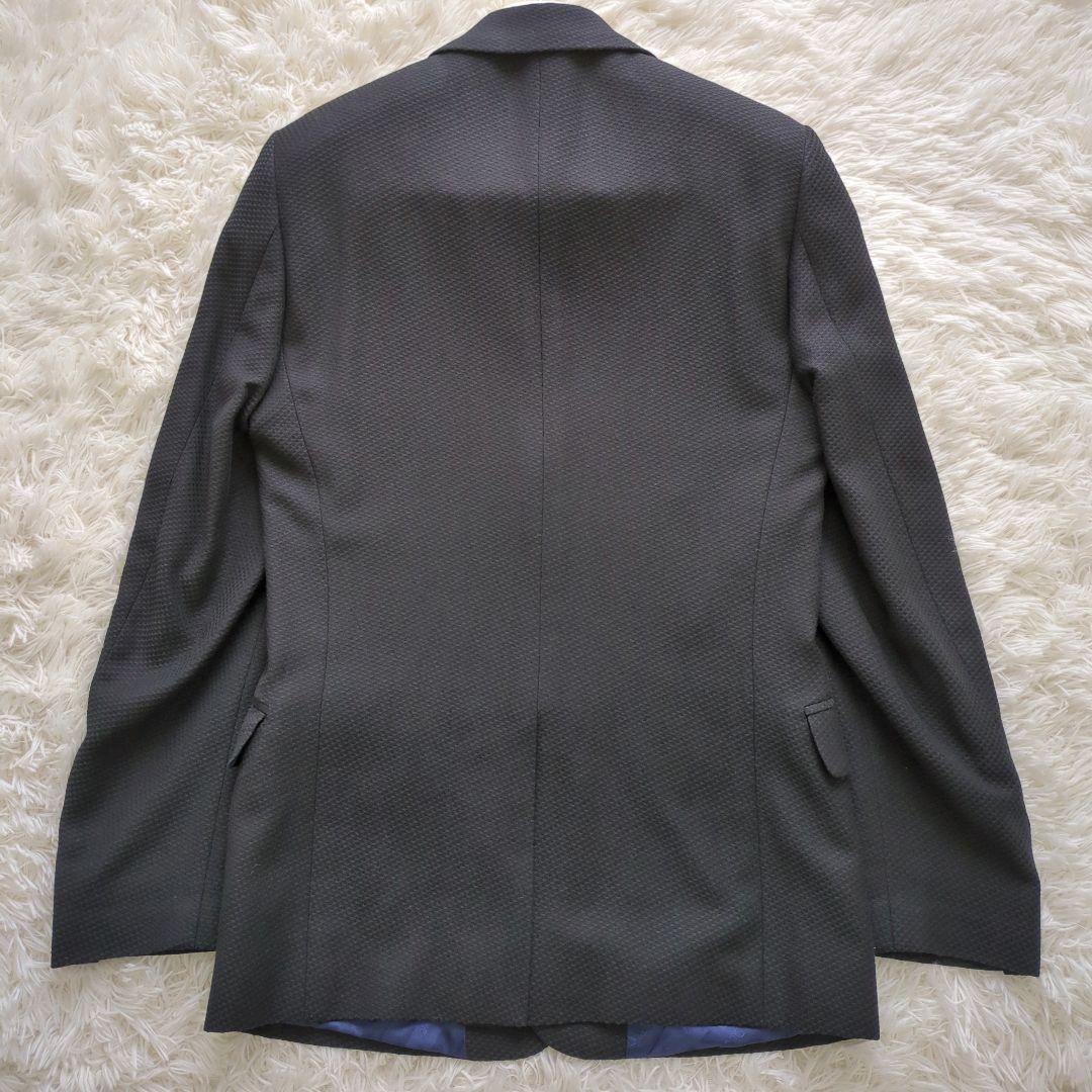 【鑑定済】Dolce&Gabbana　スーツセットアップ　ブラック　総裏　格子柄