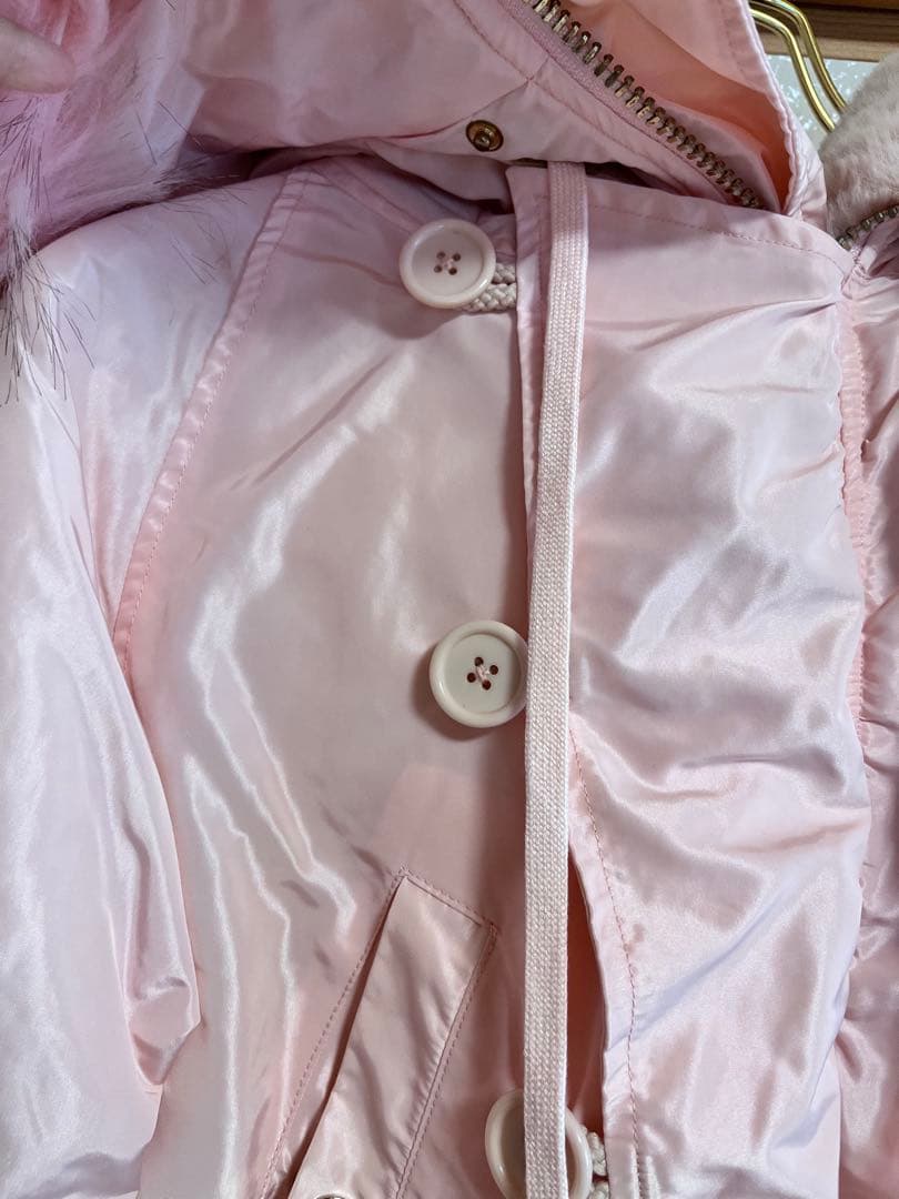 onespo ワンスポ N-2B ボリュームファージャケット　ピンク