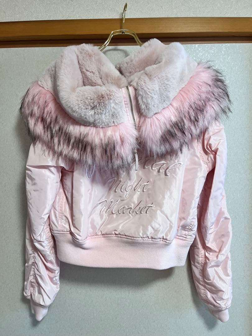 onespo ワンスポ N-2B ボリュームファージャケット　ピンク