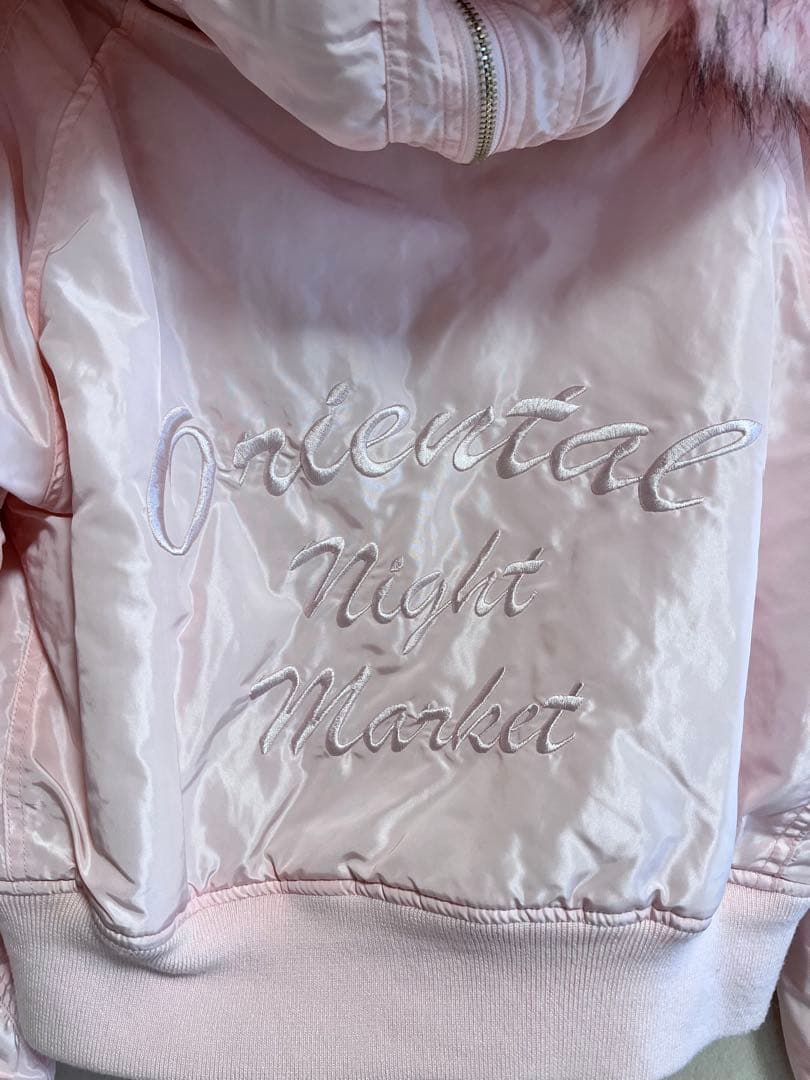 onespo ワンスポ N-2B ボリュームファージャケット　ピンク