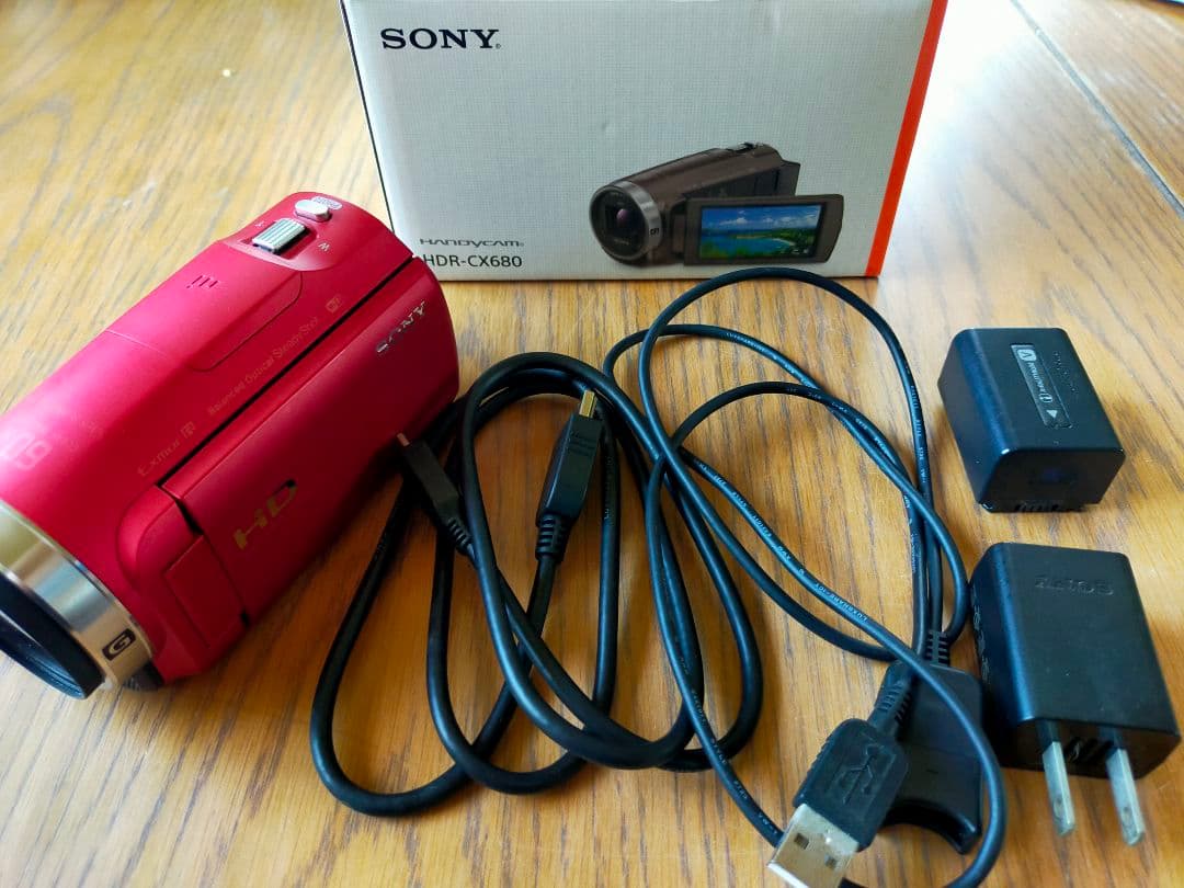 SONY ソニー HDR-CX 680 レッド ビデオカメラ 本体