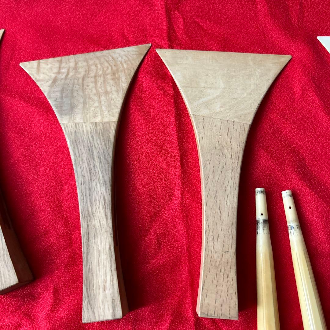 三味線バチ 7本と糸巻き2本