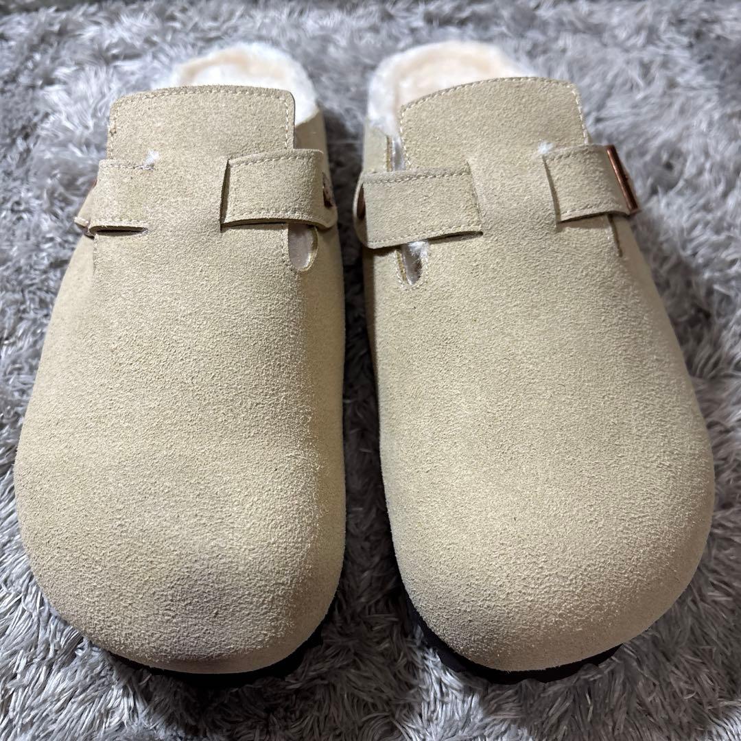 新品❣️BIRKENSTOCKビルケンシュトック ボストン ボア アイボリー 箱付