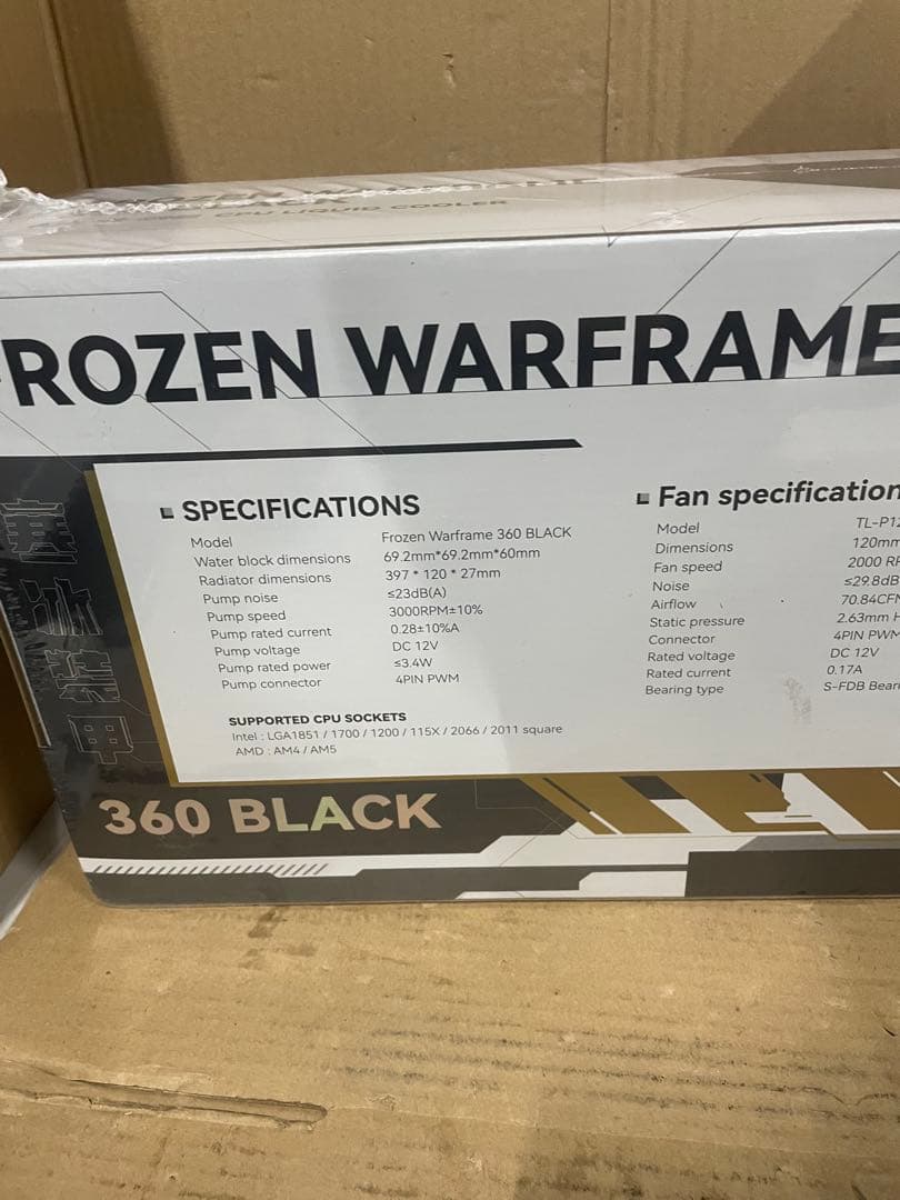 Thermalright FW 360ブラックCPU AIOクーラー