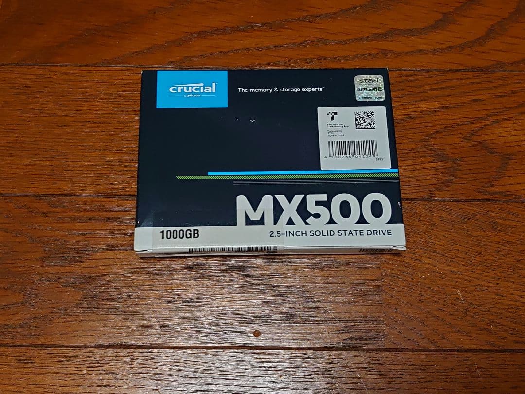 Crucial MX500 1000GB SSD 2.5インチ　1個