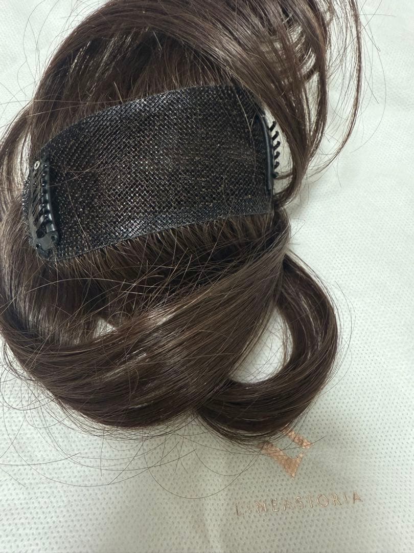 リネアストリア　総手植えトップカバーピース ストレート　天使のヘアピース