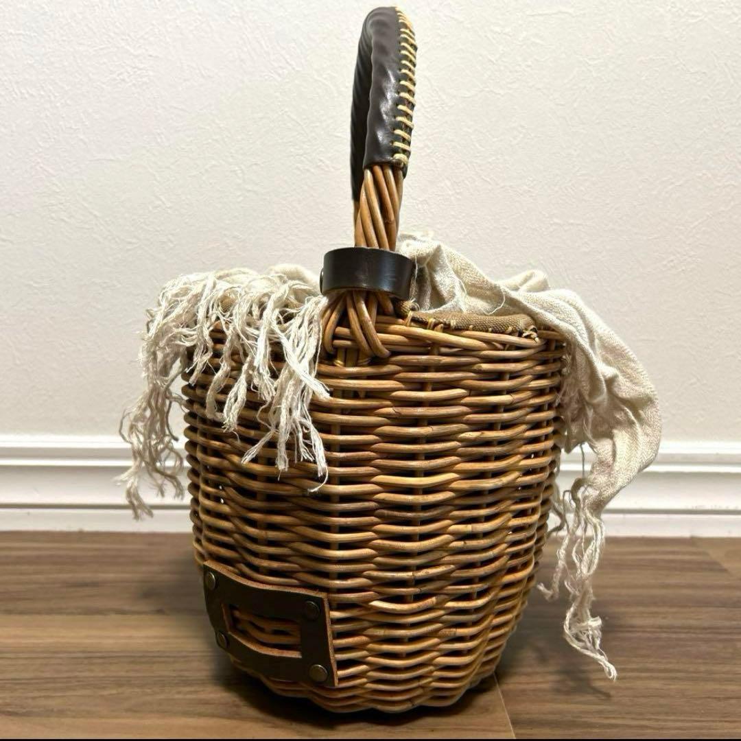 ebagos エバコス美品　一本手　紅籐 表ブライドルレザーネーム