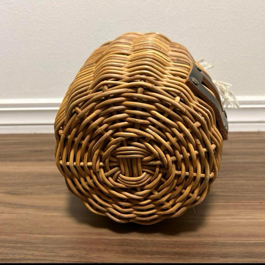 ebagos エバコス美品　一本手　紅籐 表ブライドルレザーネーム