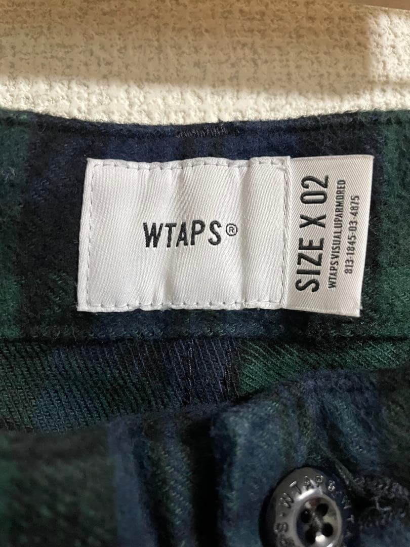 〜クリーニング済〜 WTAPS パンツ 緑×ネイビーチェック【ZORN着用】