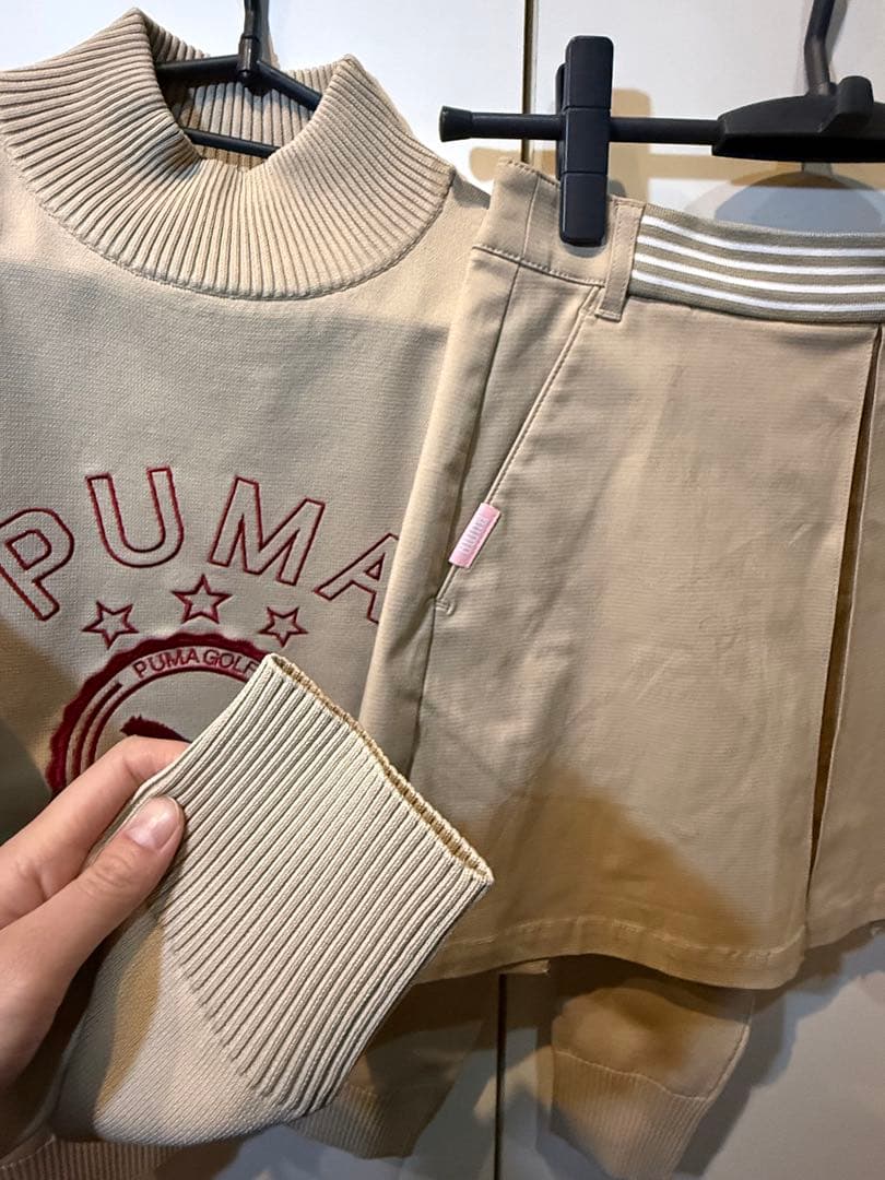 お値下げ　新品　PUMA ベージュセット　S
