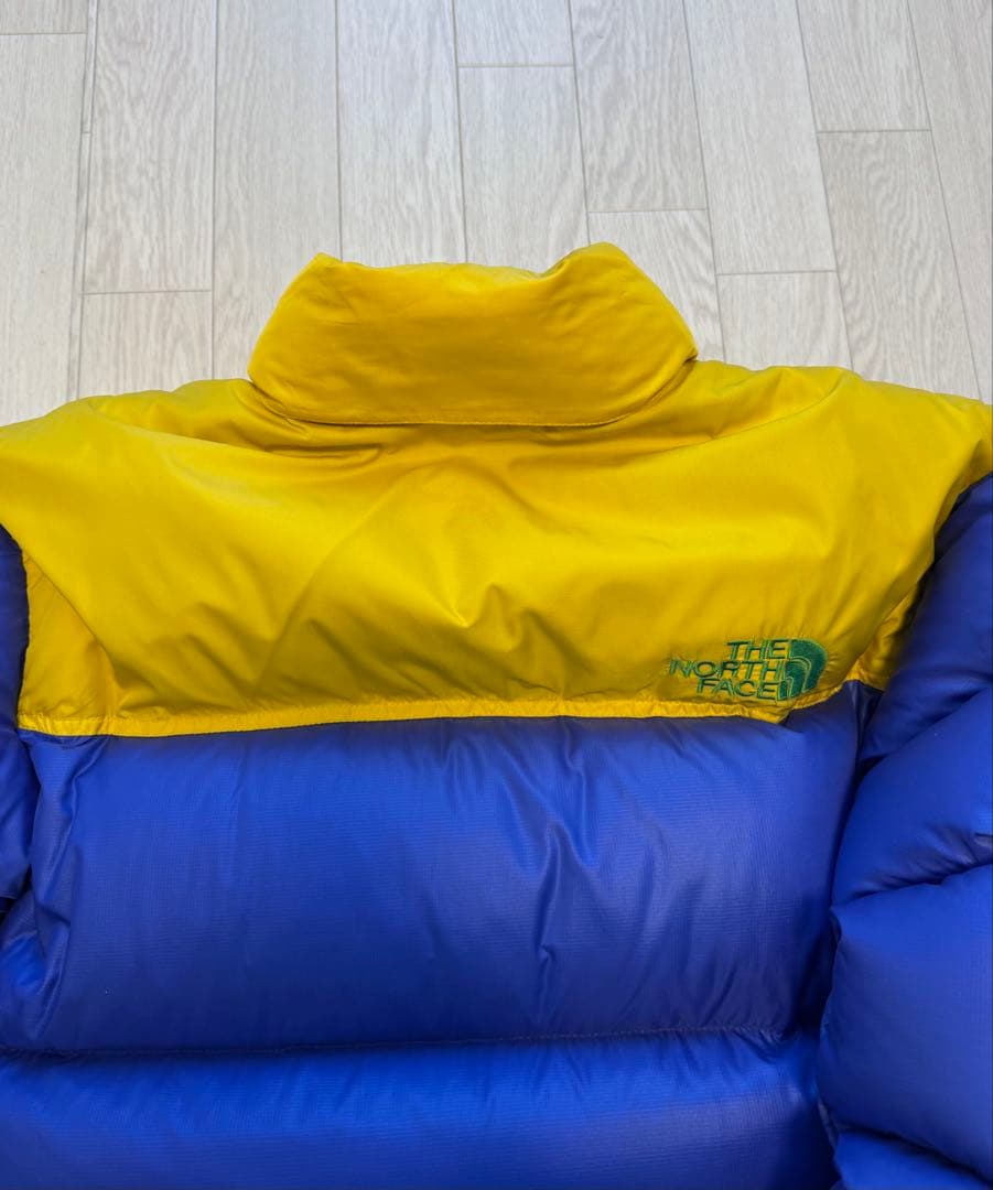 値下げ！THE NORTH FACE ダウンジャケット 青/黄